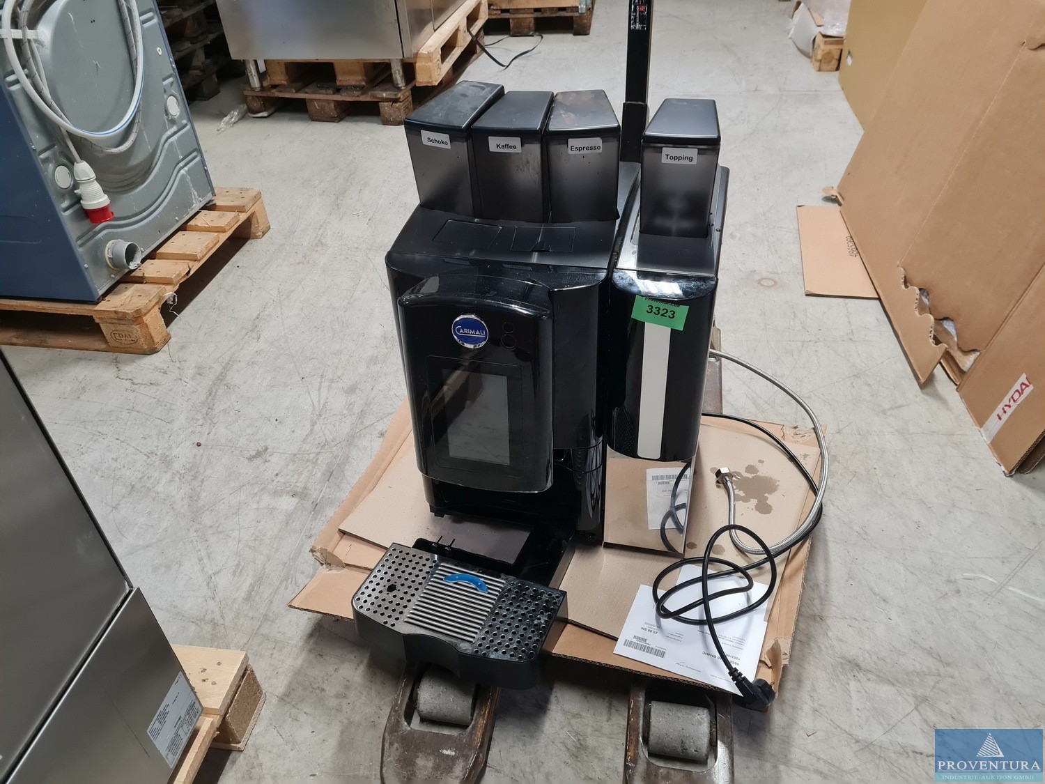 Gastroversteigerung aus Leasing: Kaffeefiltervollautomat MELITTA Cafina XT6, CARIMALI Plus S, Haubenspülmasschine MIELE Proffessional PG8172