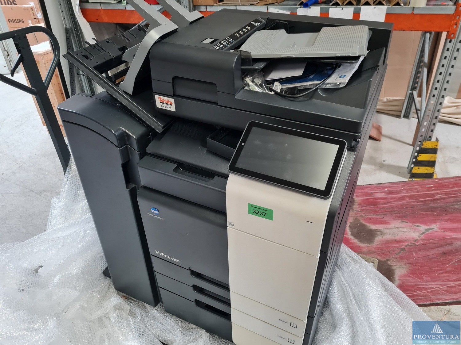 Aus Leasing wegen nicht Abholung: Multifunktionsgerät KONICA MINOLTA bizhub C302302i mit Finisher