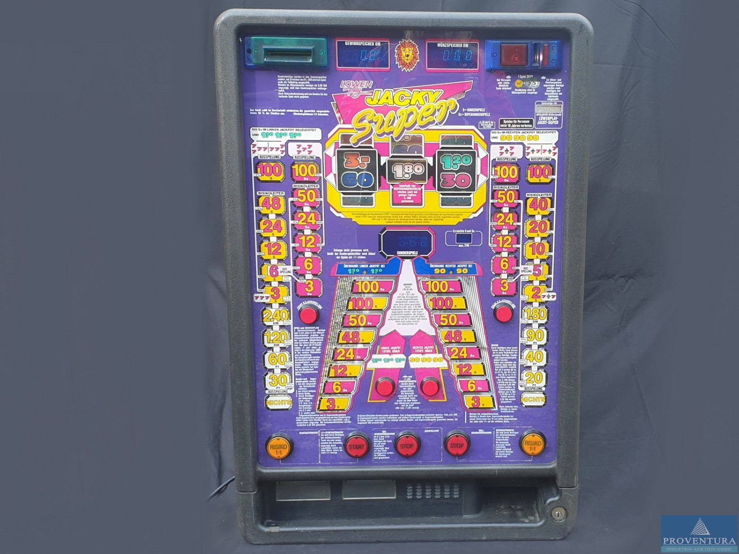 Lagerräumung: Geräte des Automatenaufsteller Bingo King aus Köln, Spielautomaten und Musikboxen NSM Löwen und Panther, Reichert Orion, Bally Wulff, Merkur, Stella ADP, TAB Silverball, EMERALD Ice, Steuereinheiten, Fronten, Zubehörteile etc.