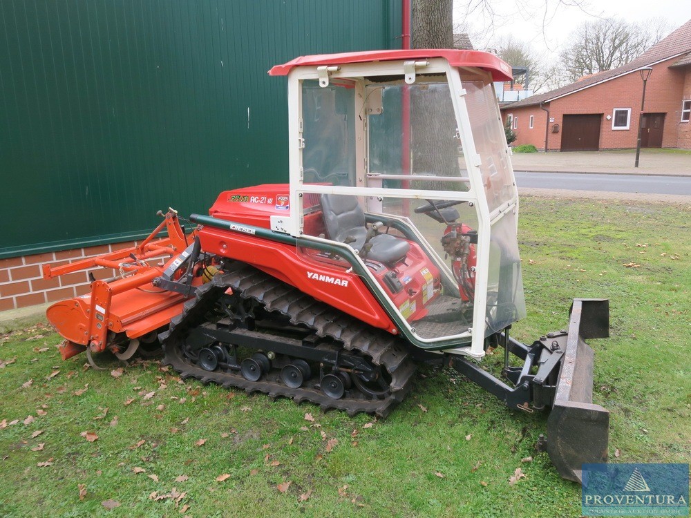 Liquidationsversteigerung: Raupenschlepper YANMAR AC-21 mit Kabine, Gummiketten, wenig Betriebsstunden