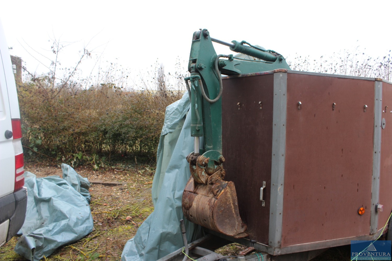 Insolvenzversteigerung Minibagger YANMAR YB10, Pferdeanhänger WESTFALIA, Anhänger WESTFALIA 1.6 to