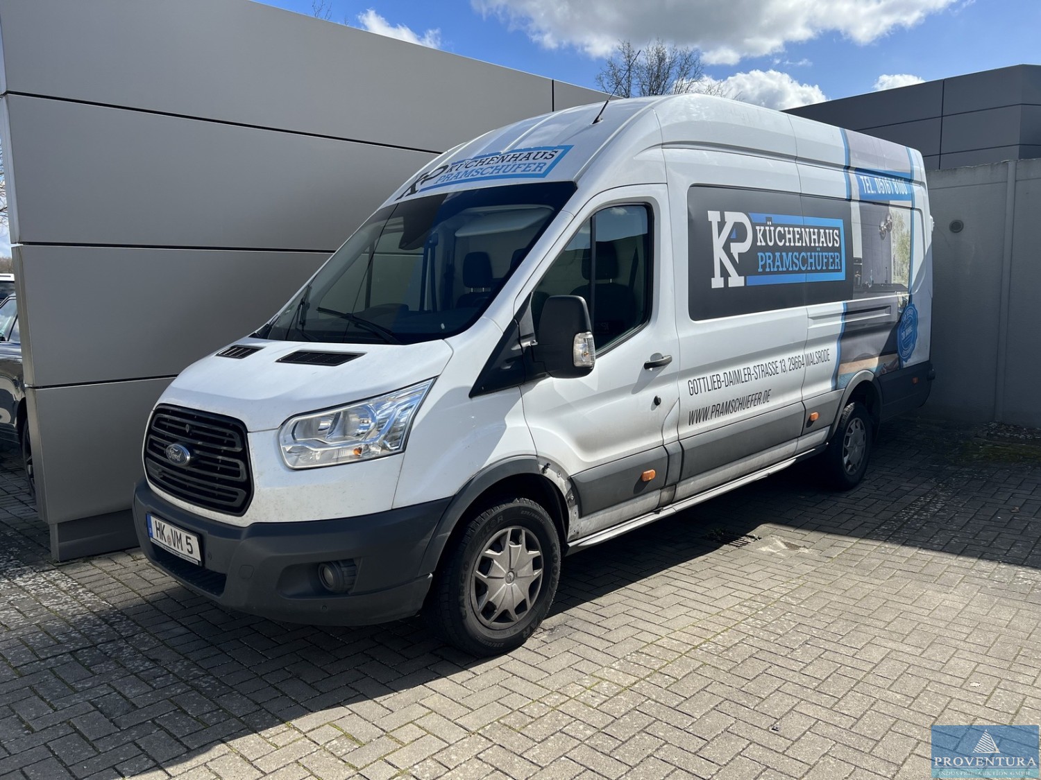 Insolvenzversteigerung Transporter FORD Transit Custom 2.0L TDCi EcoBlue L4 H3 EZ 2019, 157.000 km