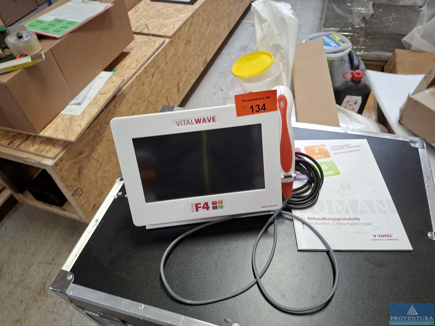 Aus Leasing: Kosmetisches Behandlungsgerät VSONIC Vitalwave Titan F4 angeschafft für ca. 14.000 €