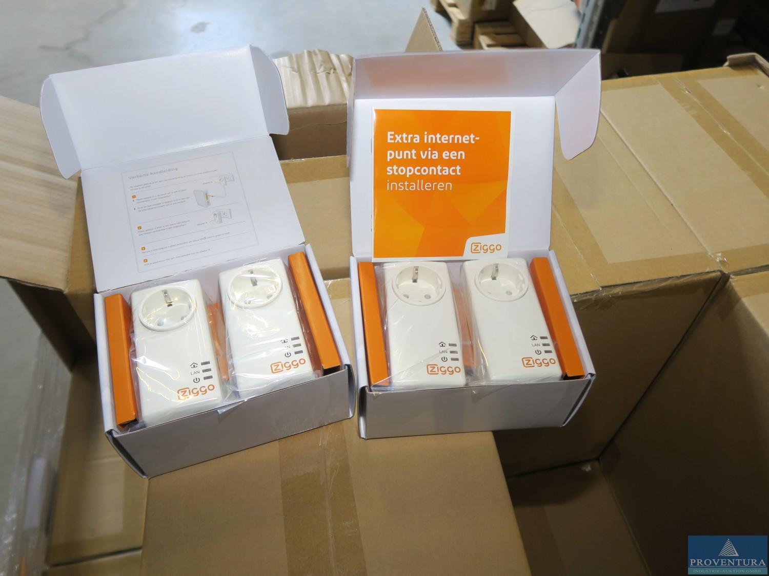 Versteigerung Sonderposten: 3.000 Powerline-Adapter ZIGGO PG-9073LG-ZG