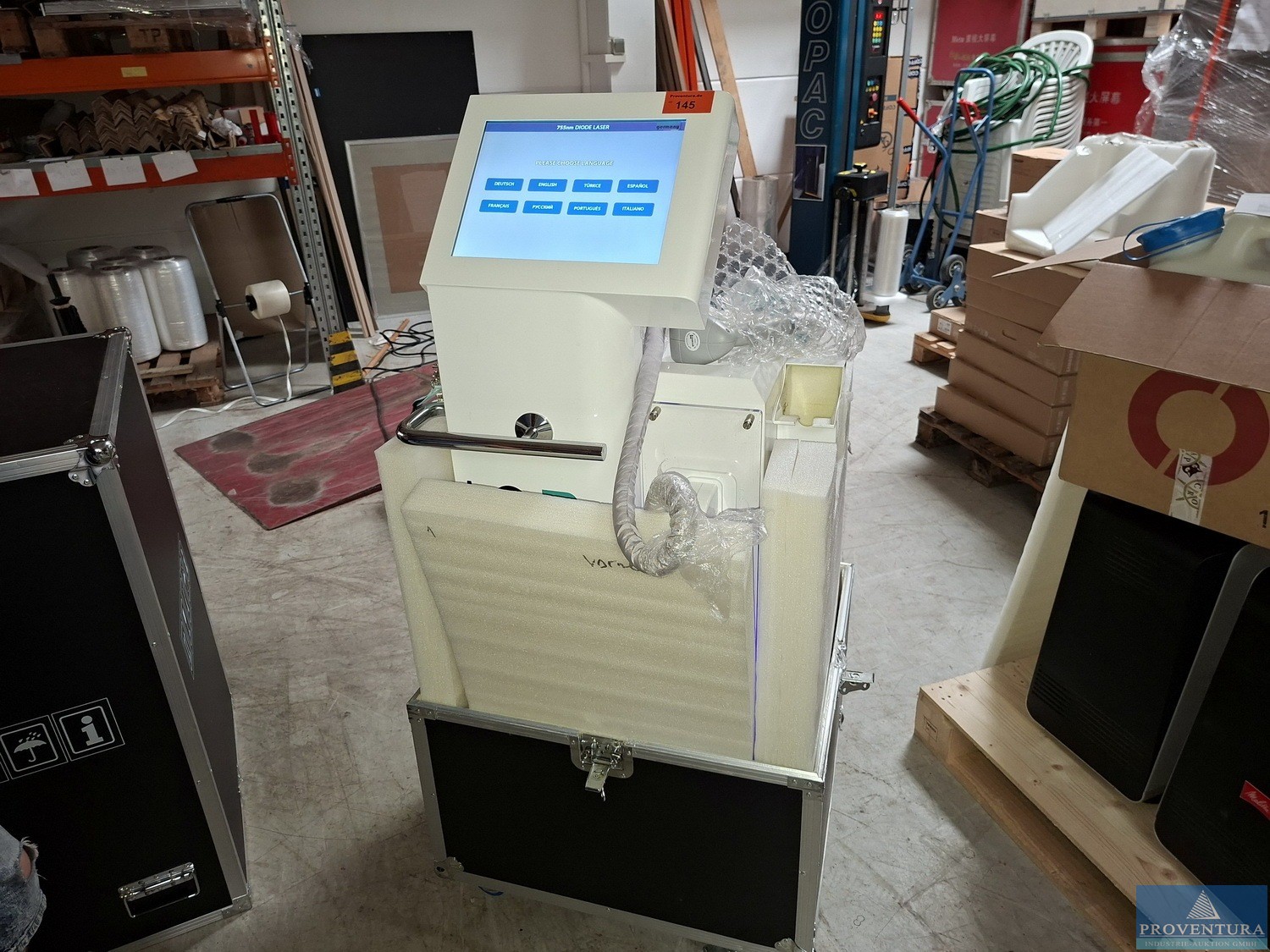 aus Leasing: Haarentfernungslaser ICE LaserSHR GERMANY ALEXANDRIT A755 Baujahr 2022 angeschafft für ca. 19.900 € netto