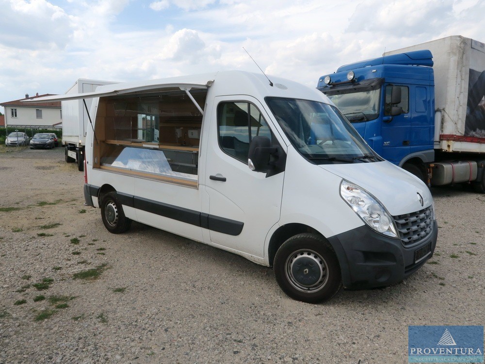 Aus Insolvenz: Bäckerei-Verkaufsfahrzeug RENAULT Master 3300 2.3 dCi 100, Aufbau GAMO, EZ 2012, 60.000 km