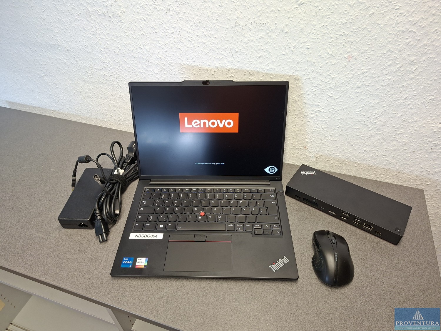 Aus Insolvenz: gepflegtes Notebook LENOVO Thinkpad E14 Gen5 Aluminium 21JK-005AGE, Intel i5-1335U, 16 GB RAM, 480 GB NVMe-SSD