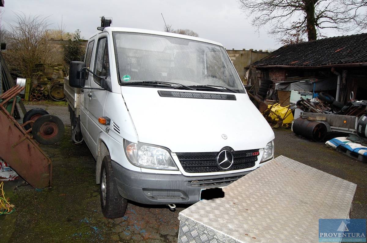 LKW MERCEDES Sprinter 311 CDI 4x4, Tieflader MÜLLER MITTELTAL u. Baucontainer, 46282 Dorsten