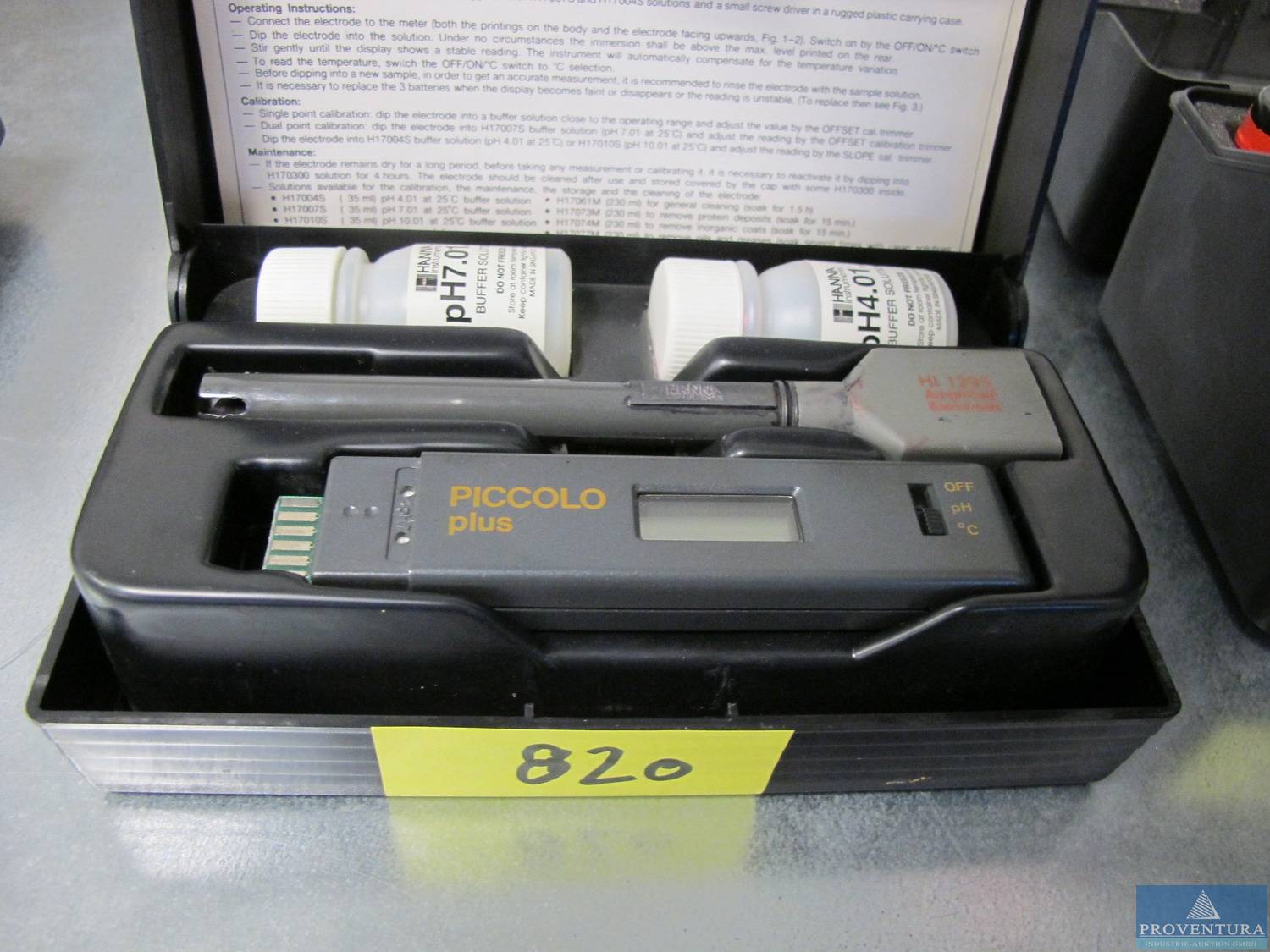 PHPrüfgerät PICCOLO plus (Labor 2. OG)