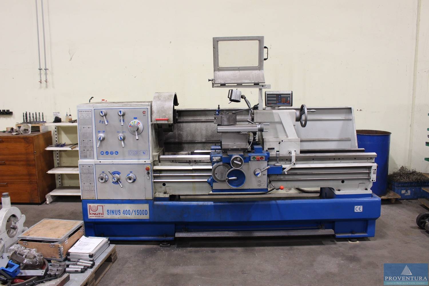 Drehmaschine KNUTH Sinus 400-1500 D sowie Universalfräsmaschine VHF-1, Bj. 2014, Raum 31xxx Minden