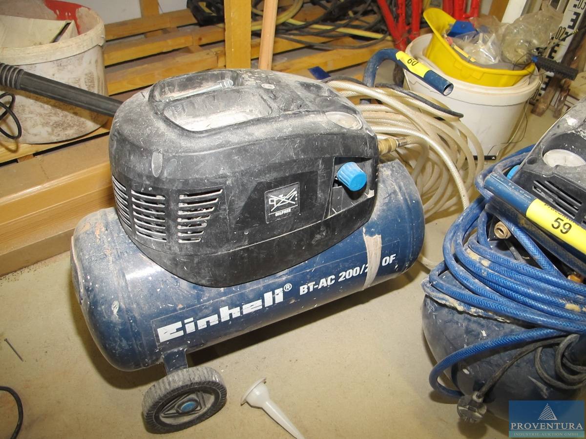Einhell Blue Bt Ac 200 24 Of Mobilkompressor EINHELL BT-AC 200/24 OF | Proventura Online-Auktion
