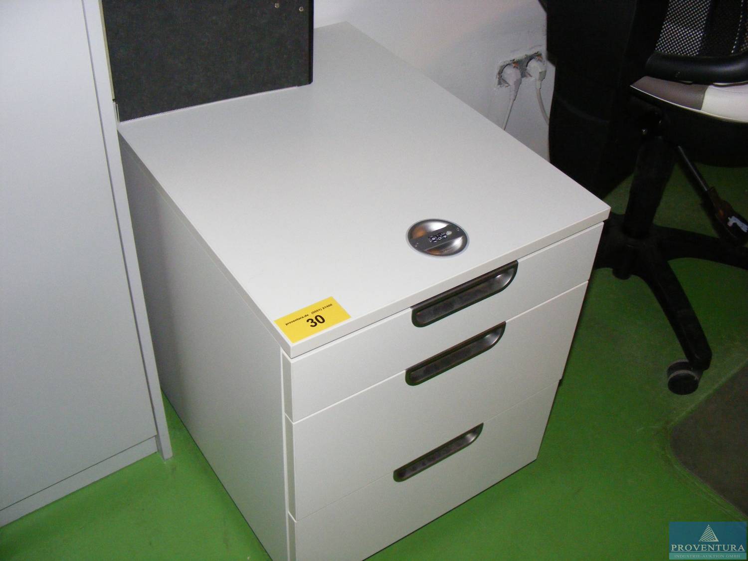 Bürocontainer IKEA Galant weiß Zahlenschloß ca. 45x60x55cm Proventura