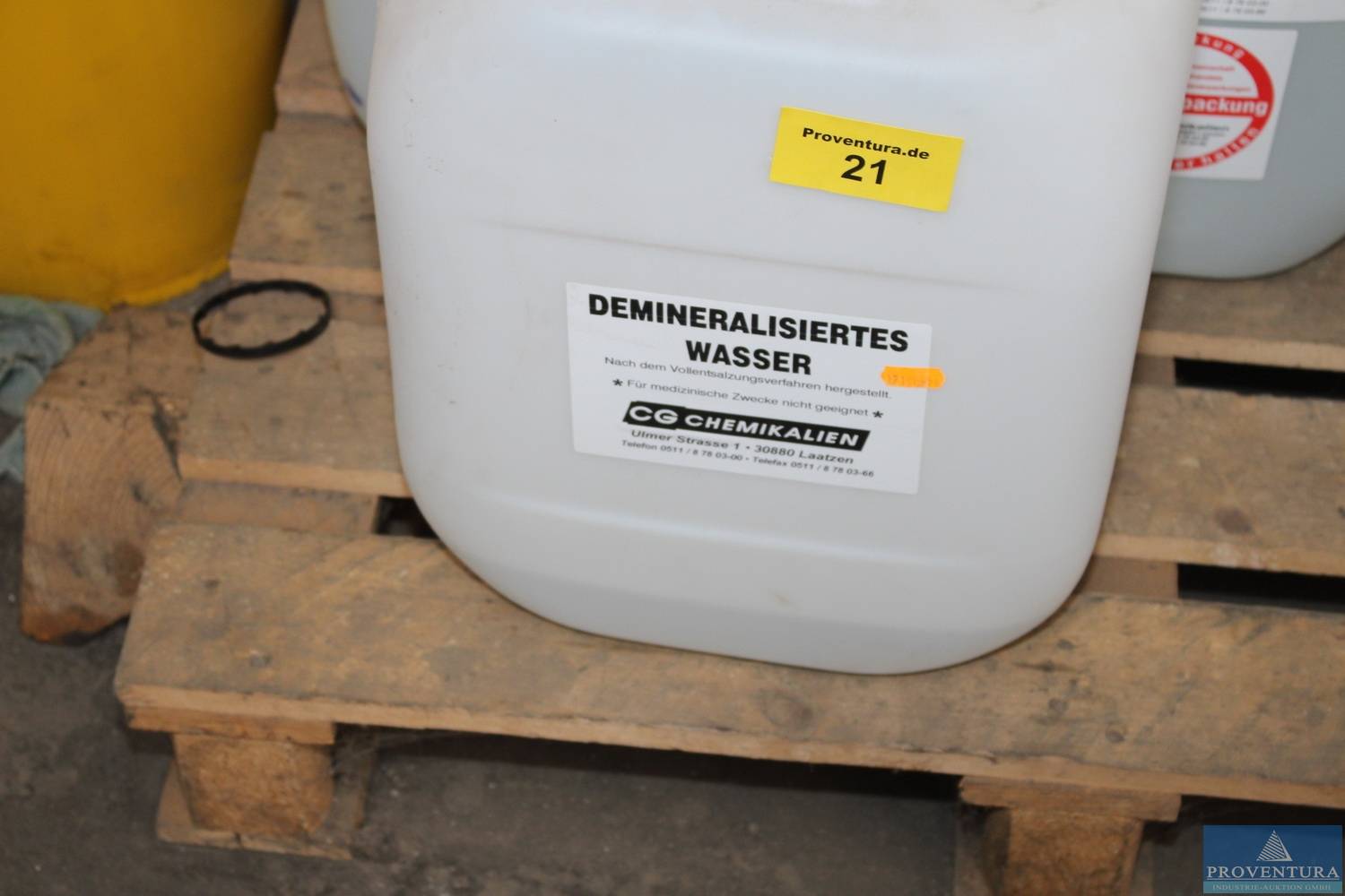 Demineralisiertes Wasser CG Chemikalien