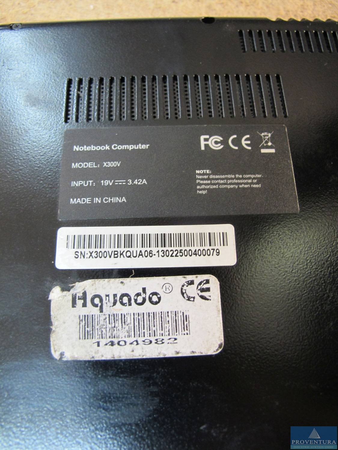 Notebook AQUADO X300V Proventura OnlineAuktion