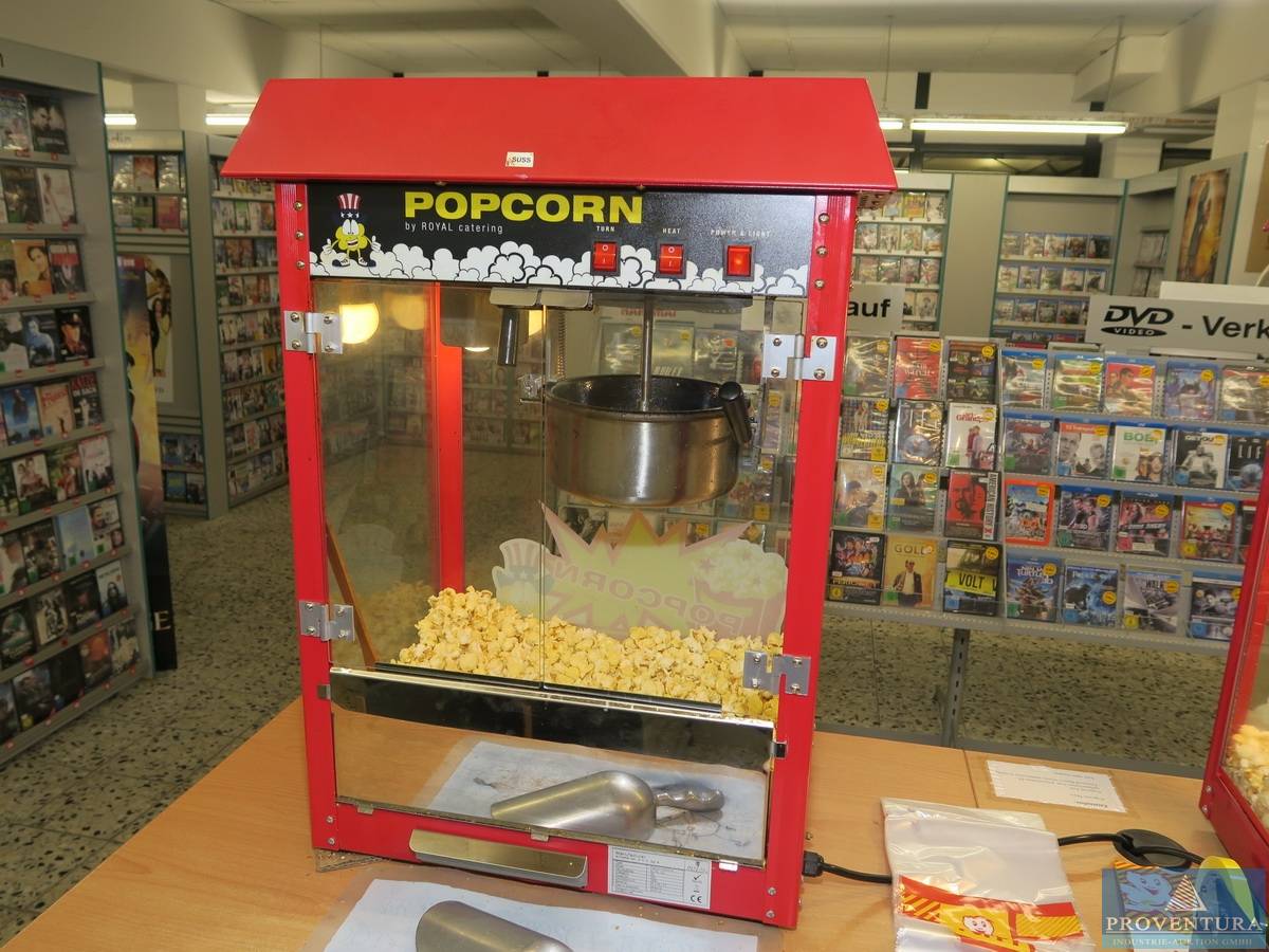 Popcornmaschinen ROYAL Catering Popcorn | Proventura Online-Auktion