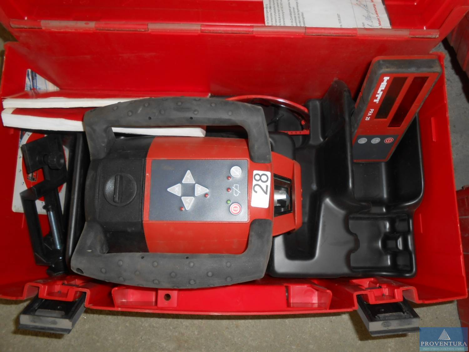 Rotationslaser HILTI PR 20 dazu Empfänger PRA 20