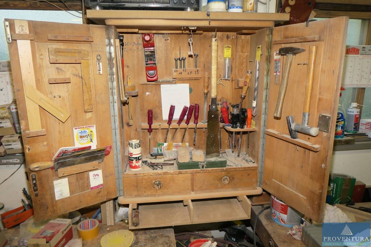 Tischler Werkzeugschrank Holz Proventura Online Auktion