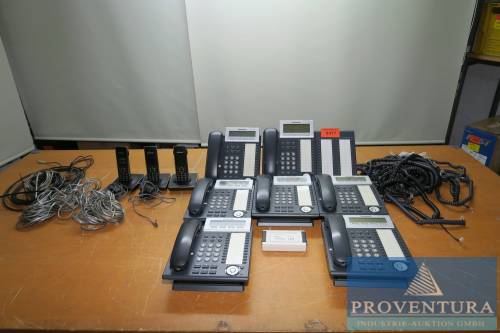 Nachauktion aus Leasing: Großes Telefonanlagenpaket Panasonic KX-TDE 100NE mit 27 Telefonen