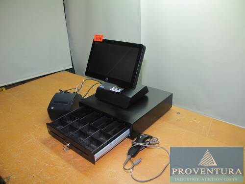 PC-System aus ehemaligen Kassenarbeitsplatz HP RP2 Retail System Model 2030