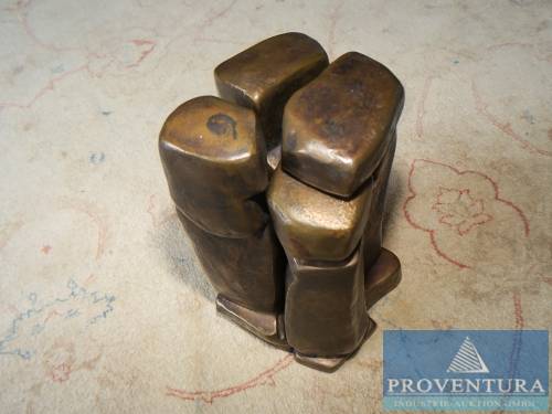 Bronzeskulptur mehrteiliger Bronzeguss gesteckt