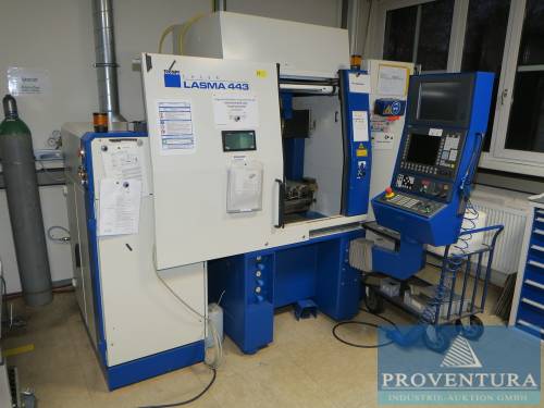 Versteigerung: CNC-Laserschneidanlage TRUMPF Lasma 443 LN11-840D, Bj. 2005, neue Laserlampen