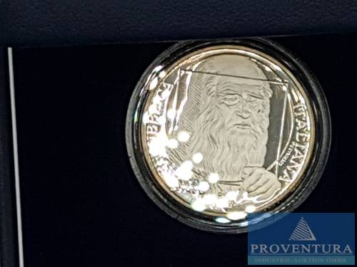 Silbermünze Italien 10 Euro Leonardo da Vinci 2006