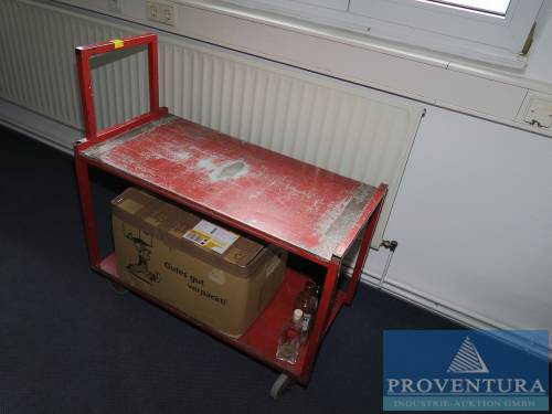 Etagenwagen Stahl rot ca. 46x95 cm
