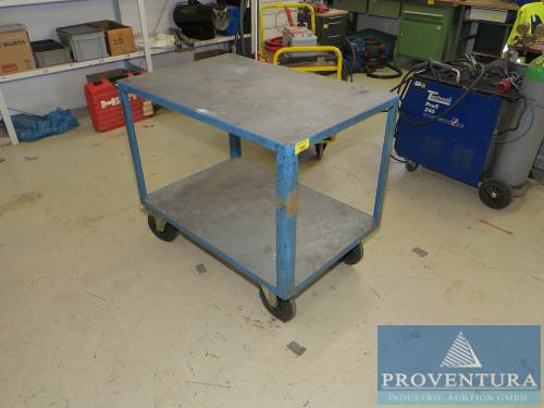 Rollwagen Metall blau ca. 70x100 cm