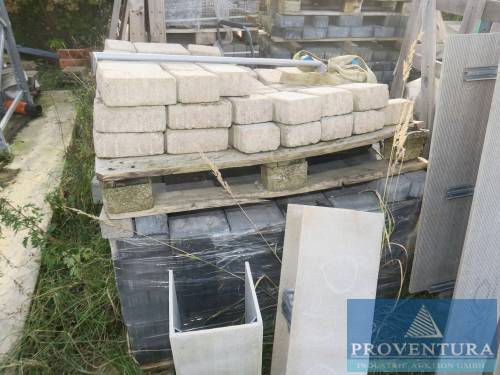 Pflastersteine Restposten versch. Materialien