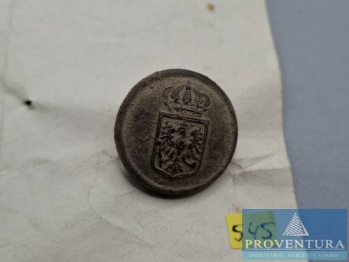 Bouton d'uniforme de fonctionnaire prussien
