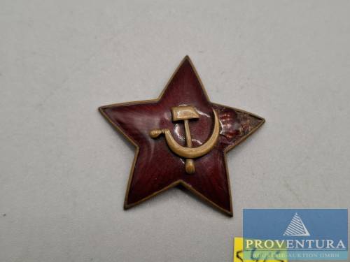 Mützenabzeichen UdSSR Sternkokade M35 um 1935