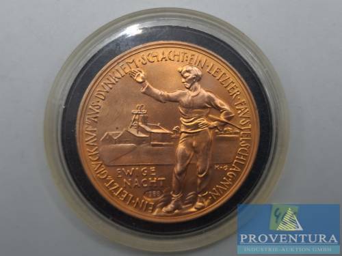 Bronzemedaille Preussag Geschichte Bergbau ca. 42 gr 47.8 mm