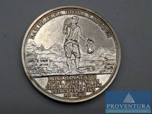Pièce en argent 1000 ans d'exploitation minière Rammelsberg argent .925 60,04 gr poids brut