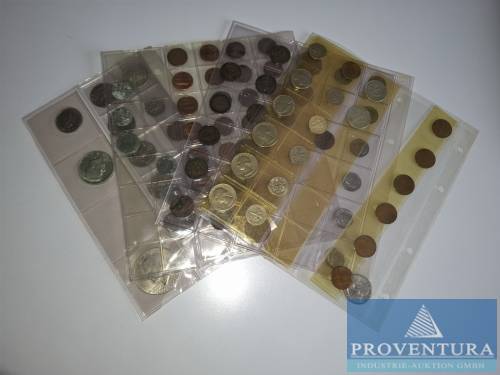Circulation coins 28x German Empire, 59x USA