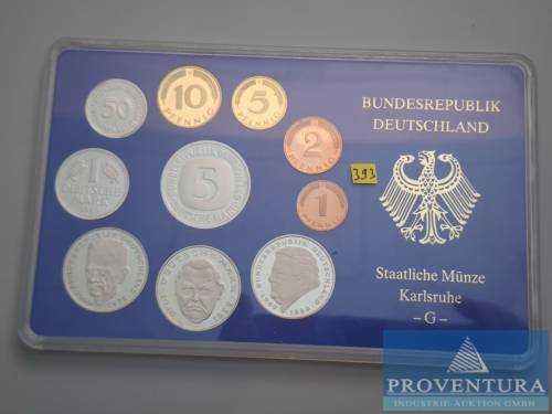FRG coin set 1990 G pp 12.88 DM