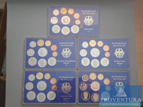 Sada mincí SRN 1992 ADFGJ pp 64,40 DM