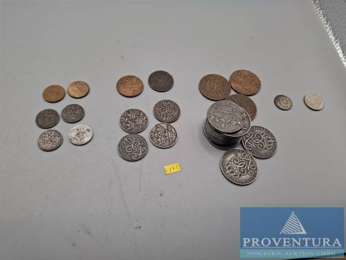 Circulation coins Norway 1920-1950 1 öre 1940 1941 1945 1946 1949 1950