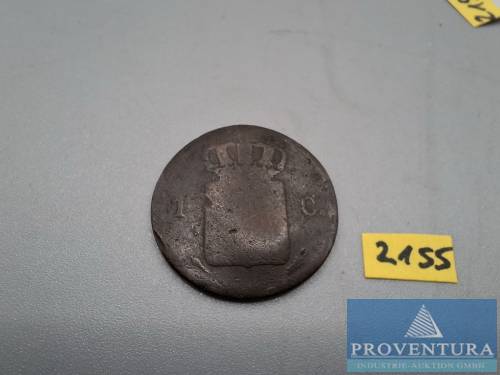 Moneta obiegowa Holandia 1 cent 1822 KM47