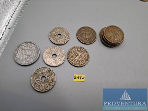 Circulating coins Spain 1944-1957 10 centimos 1945