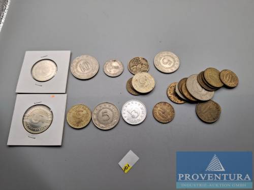 Circulation coins Yugoslavia from 1953 24 pieces