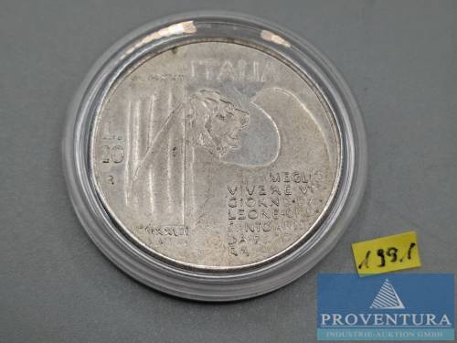 Medal Włochy 20 Lire 1943 Mussolini