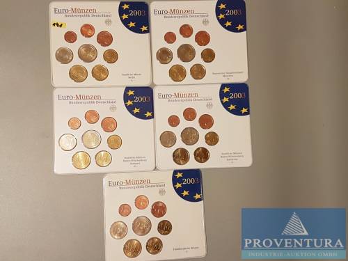 Euro-KMS Bondsrepubliek Duitsland 2003 ADFGJ st