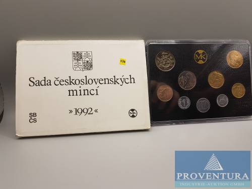 KMS Czechosłowacja 1992 1 Heller - 5 Koron + 10 Koron Rasin
