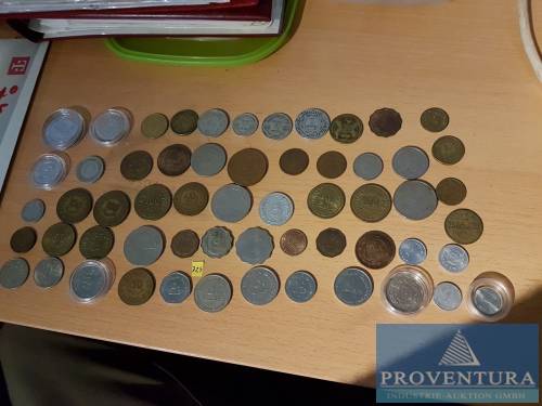 Pièces de circulation Afghanistan - Algérie - Tunisie - Maroc - Arabie saoudite - Pakistan - Irak - Émirats arabes unis - Syrie env. 58 pcs