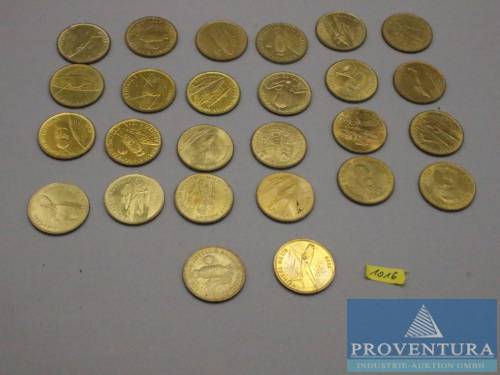 Collector medals Shell Aircraft/ Space 26 pcs