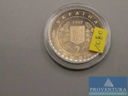 Pièce de circulation Ukraine 2 hryvni 1997 Solomiya Krushelnytska pl