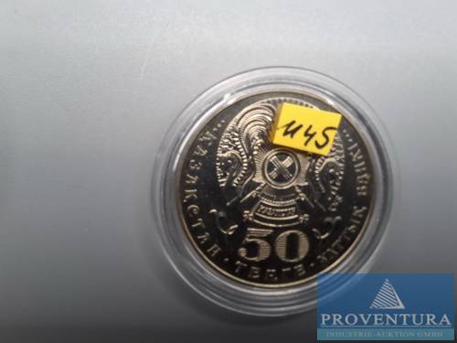 Pièce de collection Kazakhstan 50 Tenge 2001 st 10 ans d'indépendance