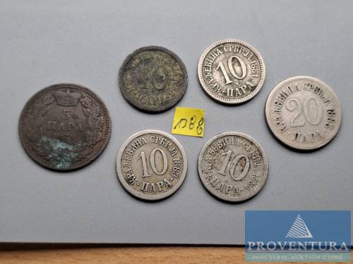 Oběžné mince Srbsko 5 Para 1879